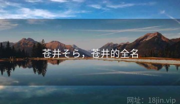 苍井そら，苍井的全名