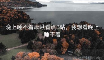 晚上睡不着瞅瞅看点B站，我想看晚上睡不着