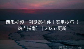 西瓜视频｜浏览器插件｜实用技巧（站点指南）｜2025·更新